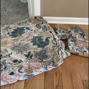 Pottery Barn Karala Palampore bird floral queen/full duvet cover & 2 shams